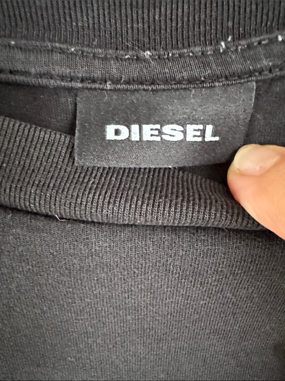 Diesel Black Graphic T-Shirt XL 100% Cotton Oversized Minimalist Box Logo Tee - Picture 4 of 9